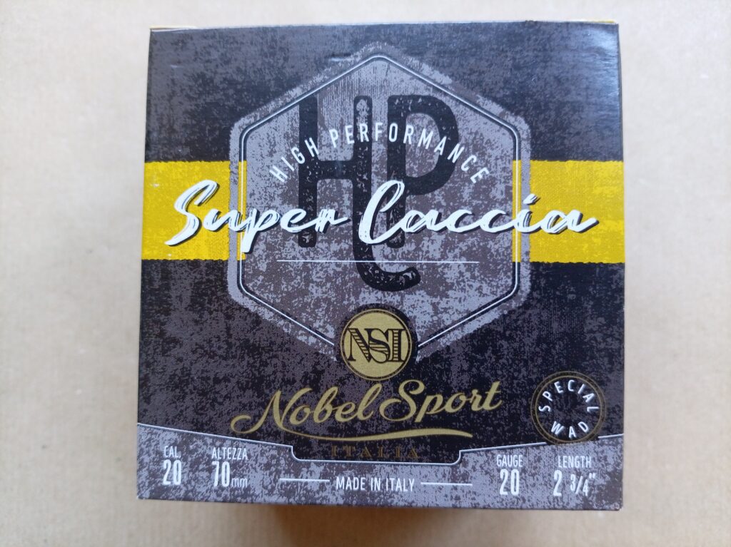 NOBEL SPORT ITALIA MUNIZIONI DA CACCIA CAL.20 SUPER CACCIA BIOR 30 GR.
